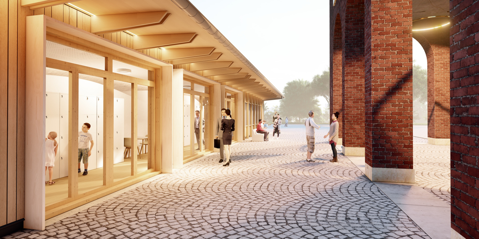 Phorms, Visualisierung der Nordseite des Pavillons