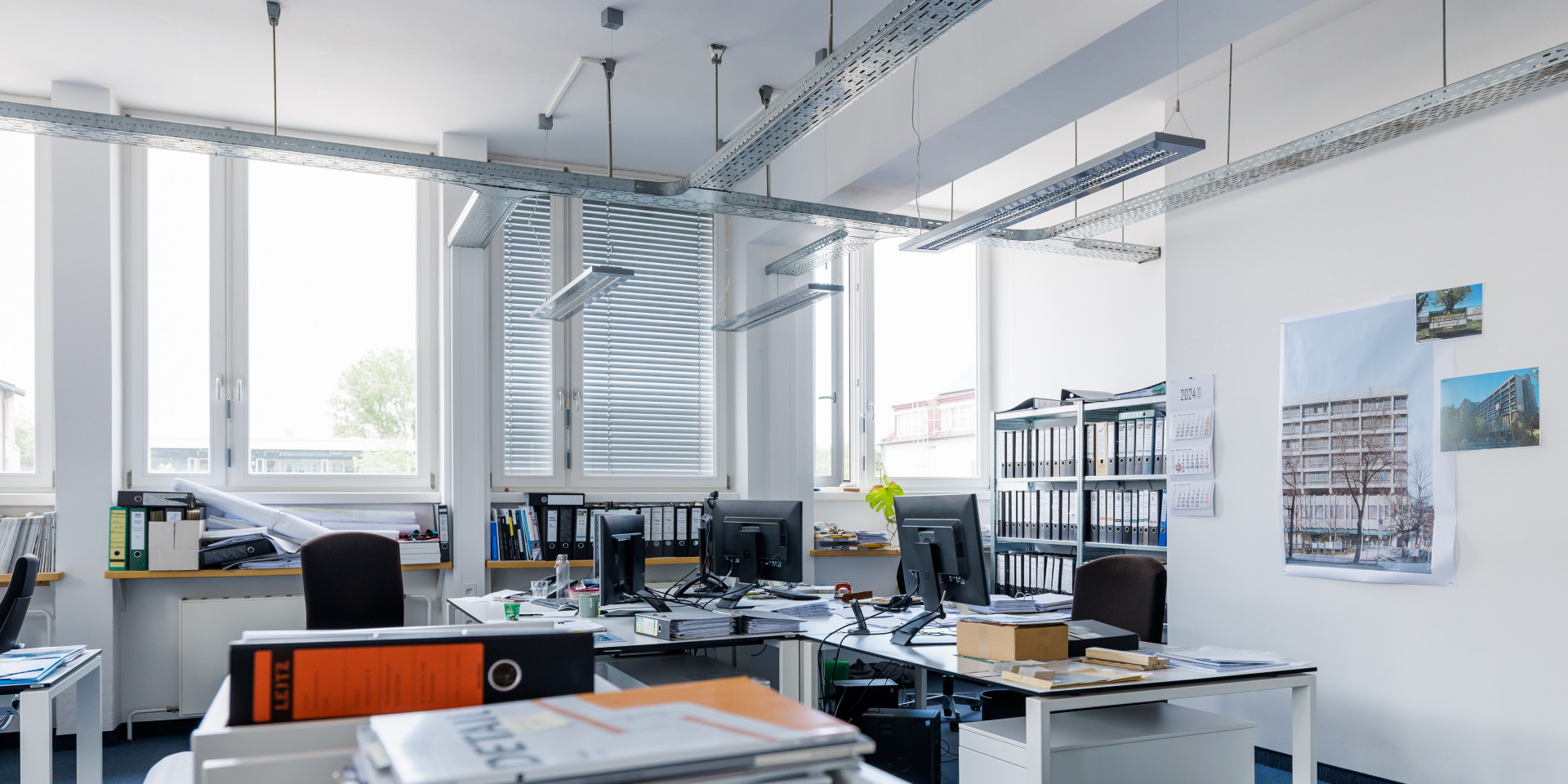 Unser neu umgebautes, helles Großraumbüro